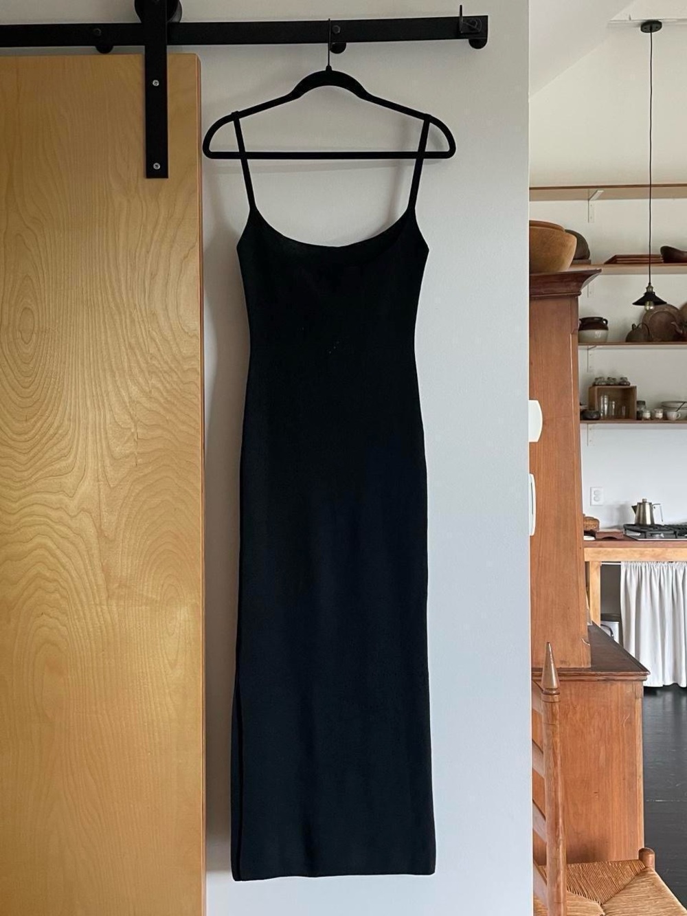 Black Knit Midi Dress✨